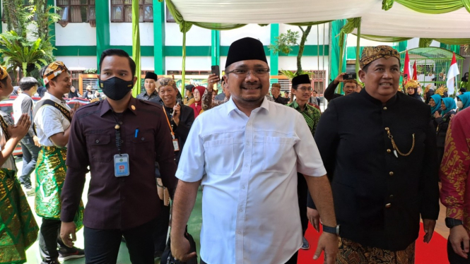  Menag Yaqut meresmikan madrasah digital di MTsN 1 Kota Malang, Jawa Timur 