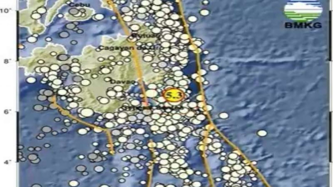 Gempa di Melonguane Sulut, Senin 23 Januari 2023