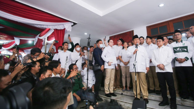 Prabowo-Muhaimin Resmikan Sekretariat Bersama