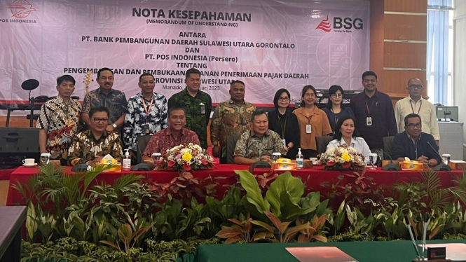 Penandatanganan MoU PT Pos Indonesia dengan BSG
