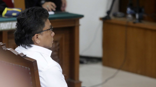 Ferdy Sambo saat sidang pembacaan pleidoi.