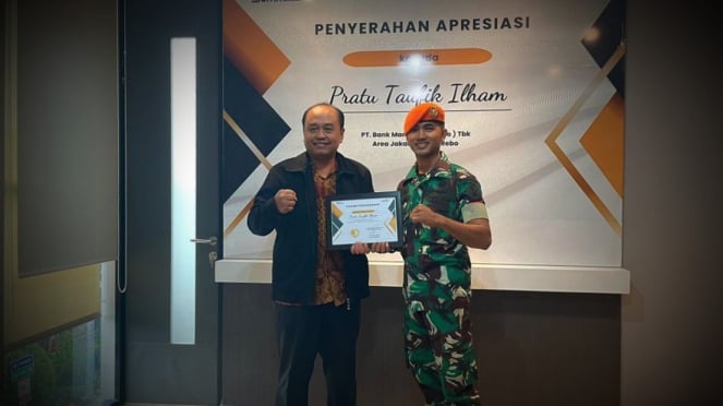 VIVA Militer: Pratu Tauvik Ilham di Bank Mandiri