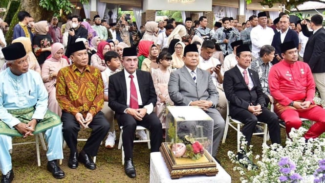 Prabowo, Edy Rahmayadi, Bobby Nasution di Nikahan Dahnil Anzar Simanjuntak