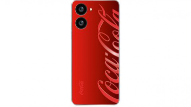 Ponsel Realme bertema Coca-Cola