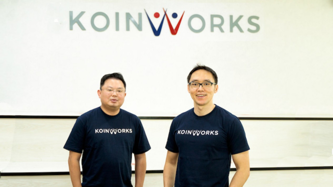 Pendiri KoinWorks Benedicto Haryono dan Willy Arifin.