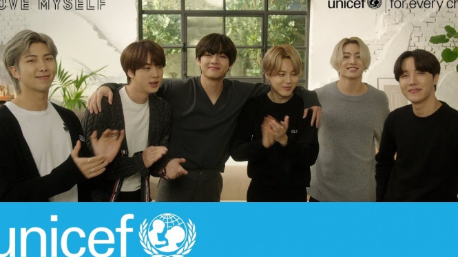 BTS menjadi duta kampanye UNICEF sejak tahun 2017. Sumber: Website resmi UNICEF