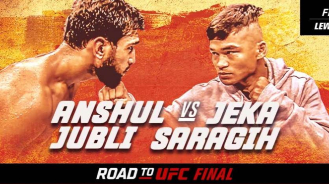 Tayangan Gratis Mola Duel Jeka Saragih vs Anshul Jubli di final Road to UFC 