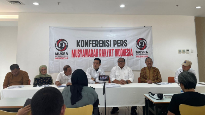 Konferensi pers hasil Musra relawan Jokowi