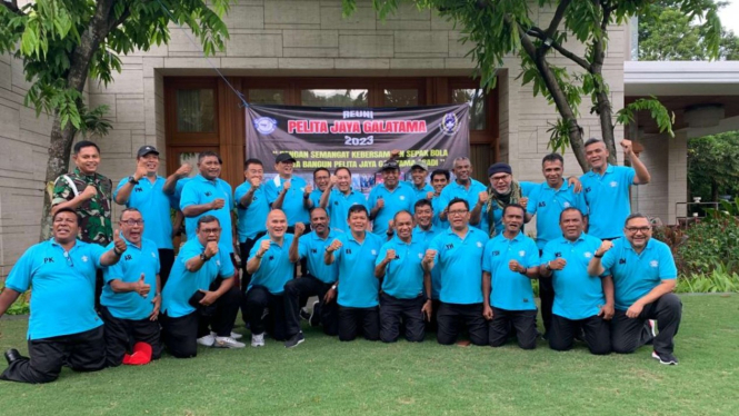 Momen Hangat Reuni Mantan Pemain dan Pemimpin Klub Sepak Bola Pelita Jaya