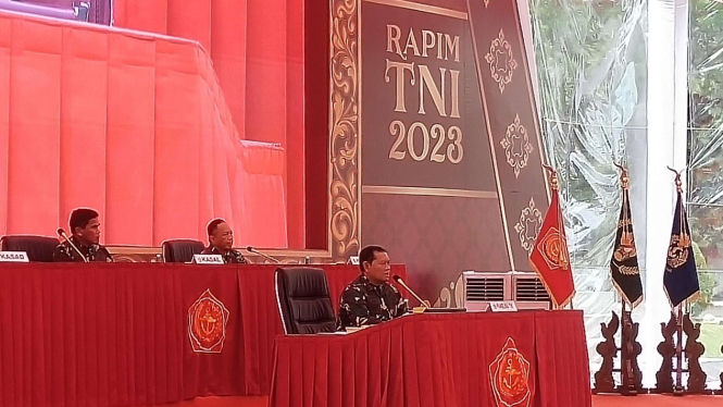 VIVA Militer: Panglima TNI Laksamana Yudo Margono pimpin Rapim TNI 2023