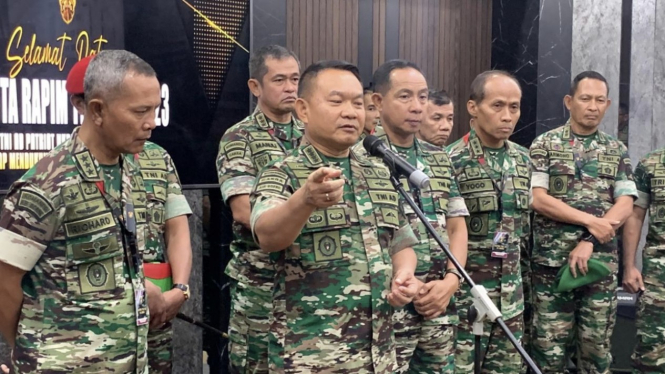VIVA Militer: KSAD Jenderal TNI Dudung Abdurachman usai pimpin Rapim TNI AD 2023