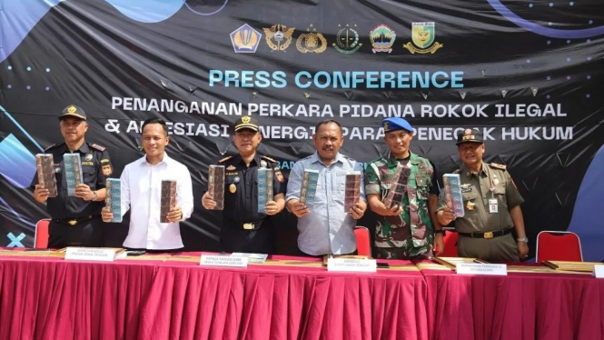 Bea Cukai dan aparat penegak hukum gagalkan peredaran rokok ilegal