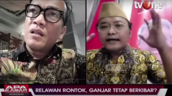 Debat sengit Immanuel Ebenezer dengan Guntur Romli soal Ganjar Pranowo.