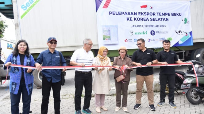  IPB University Ekspor Perdana Tempe Beku 17,2 Ton ke Korea Selatan