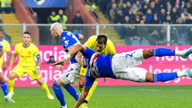 Duel Sampdoria vs Inter Milan