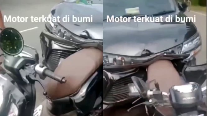 VIVA Otomotif: Video viral kecelakaan motor Honda Soopy dan mobil Toyota Avanza
