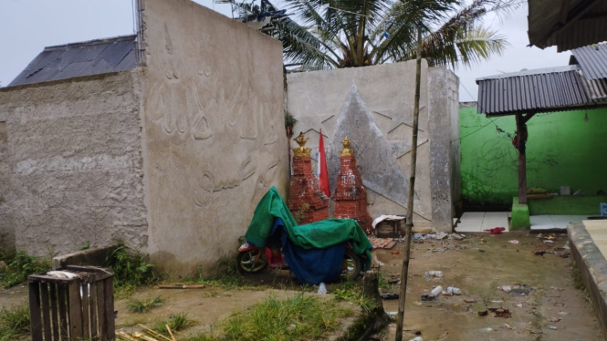 Lokasi kegiatan memuja kuburan kosong di Desa Cibugel, Kabupaten Tangerang