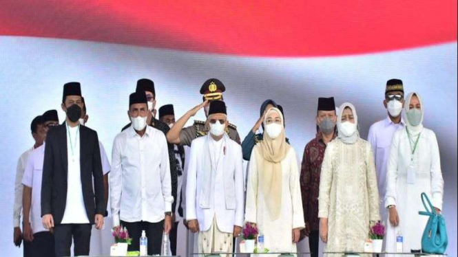 Wakil Presiden RI, Ma'ruf Amin bersama Gubernur Sumut, Edy Rahmayadi.