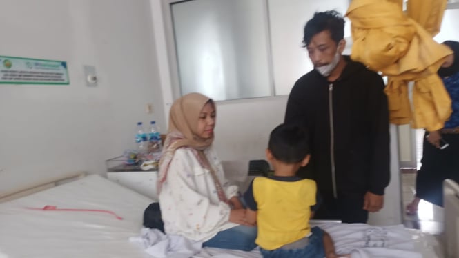 Bocah korban penganiayaan sedang dalam perawatan di RSUD dr.Slamet Garut