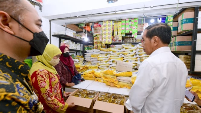 Presiden Joko Widodo operasi pasar pastikan pasokan beras