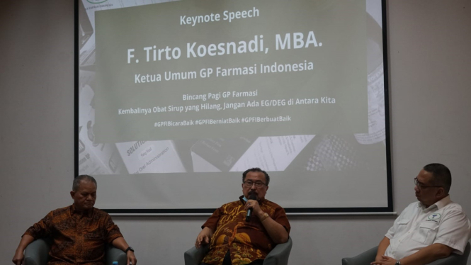 Ketua Umum GP Farmasi Indonesia, F Tirto Koesnadi, MBA
