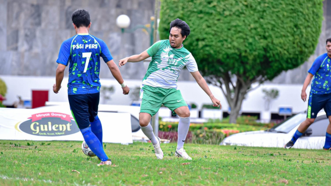 Duel PSSI Pers vs Poros Wartawan Jakarta di KWP Cup 2023
