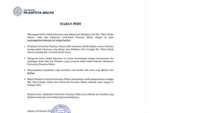 Siaran pers UPM