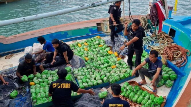 Laksanakan South Sea Operation, Bea Cukai dan BNN Sita 309 Kilogram Sabu