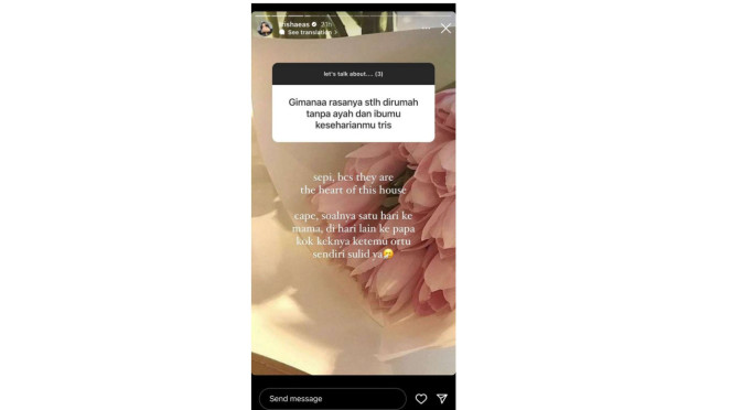 Curhatan Anak Ferdy Sambo, Trisha