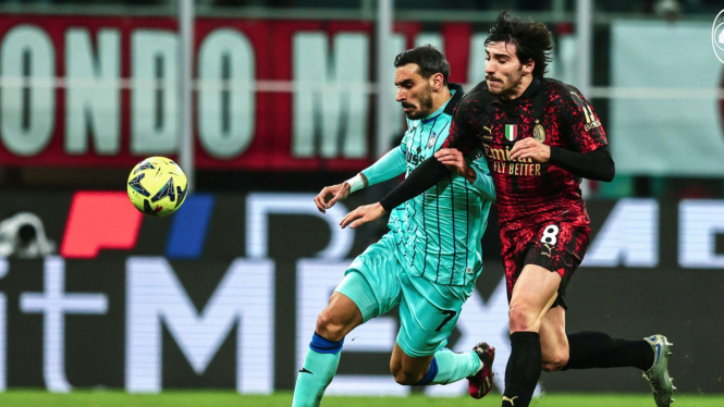 Sandro Tonali: Duel AC Milan vs Atalanta