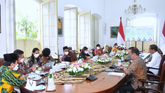 President Jokowi received Komnas Perempuan at the Bogor Presidential Palace. 