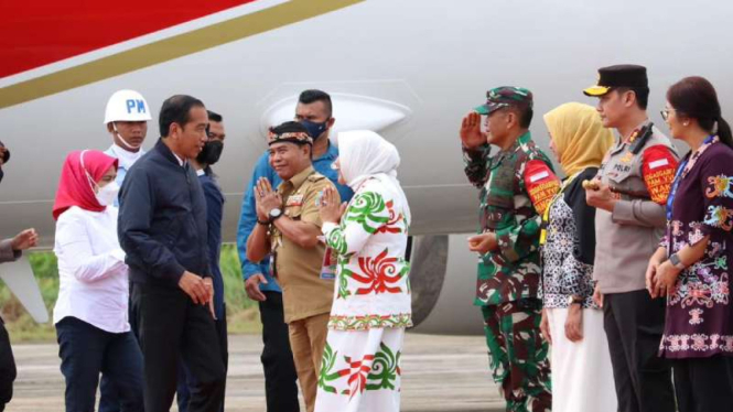 Presiden Jokowi kunjungan kerja ke Tarakan.
