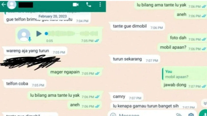 Percakapan David dan A