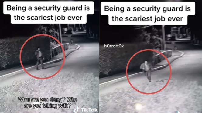 Horor Terekam CCTV, Satpam Ini Berbicara dengan Orang yang Sudah Meninggal