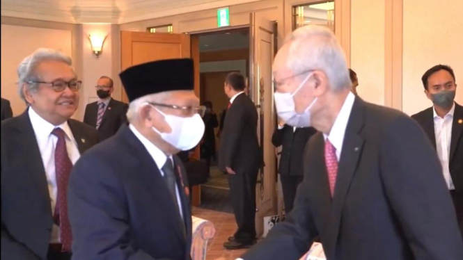 Wakil Presiden K.H. Ma’ruf Amin bertemu Chairman Ezaki Glico Co, Ltd