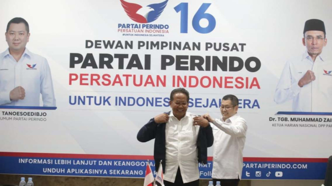 Ketum Partai Perindo Hary Tanoesoedibjo dan Anang Iskandar