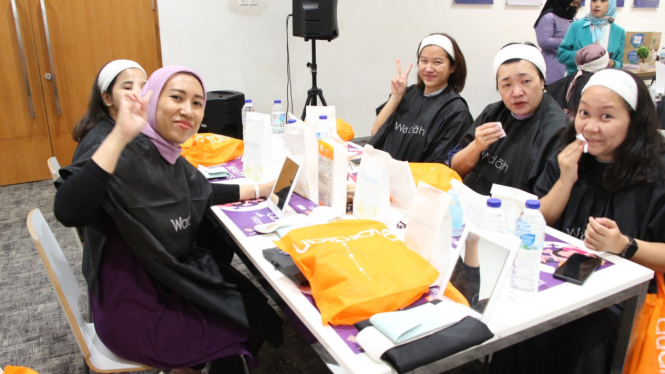 Beauty class dalam perayaan International Womens Day.