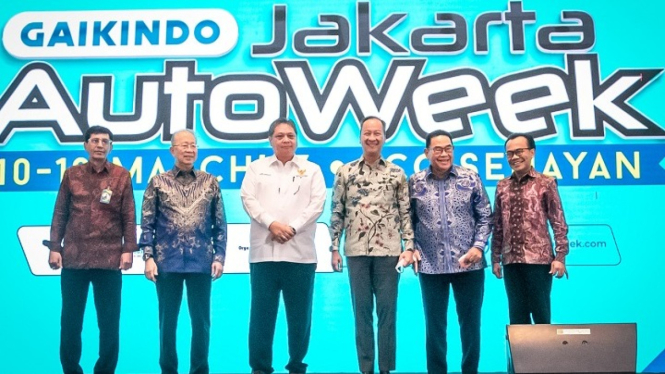 Gaikindo Jakarta Auto Week (GJAW) 2023 di Jakarta, Jumat (10/3)