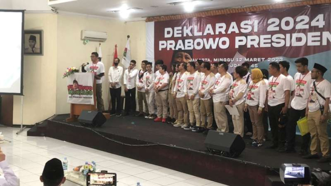 Relawan Jokowi Mania (JoMan) resmi deklarasikan Prabowo Mania 08