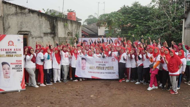 Relawan Puan di Kabupaten Bogor, Jawa Barat