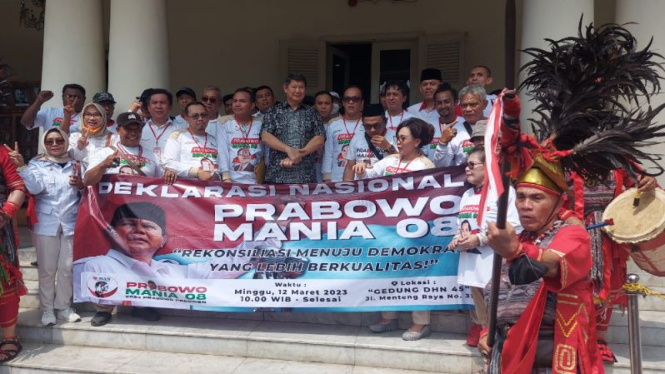 Deklarasi nasional Prabowo Mania 08 di Gedung Joang '45.