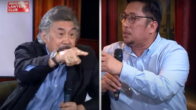 Debat panas Gayus Lumbuun dengan pakar hukum tata negara Feri Amsari.