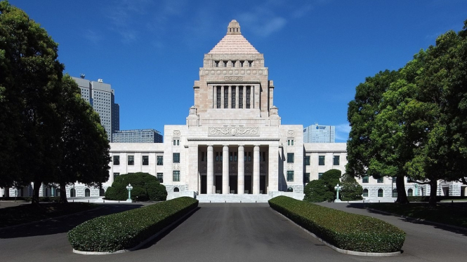 Gedung parlemen Jepang.