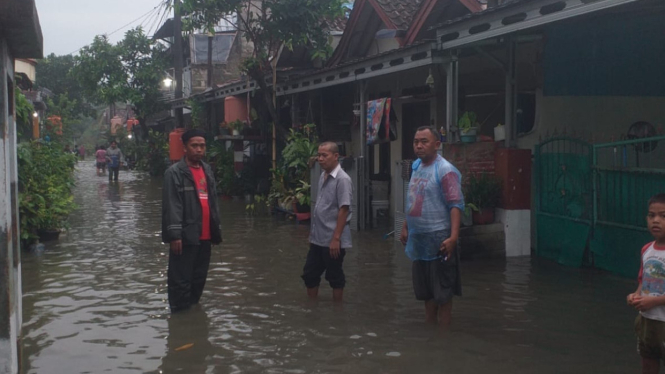 Banjir di Perumahan Balaraja, Tangerang, Banten