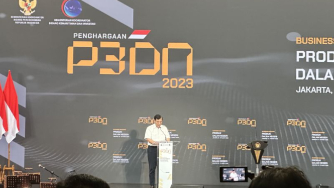 Menteri Koordinator bidang Kemaritiman dan Investasi yang juga Ketua Tim Nasional Peningkatan Penggunaan Produk Dalam Negeri (P3DN) Luhut Binsar Pandjaitan.