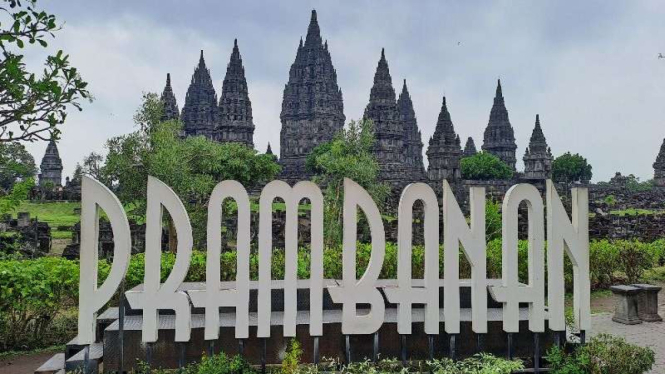 Candi Prambanan di Sleman, Yogyakarta.