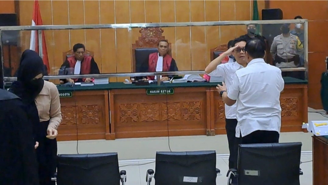 Sidang kasus narkoba dengan terdakwa AKBP Dody Prawiranegara digelar di Pengadilan Negeri Jakarta Barat, Rabu 15 Maret 2023.