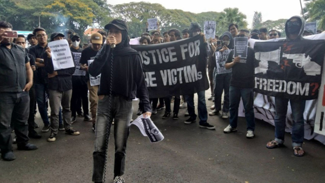 Demonstrasi Mahasiswa di Malang sikapi vonis ringan terdakwa Tragedi Kanjuruhan
