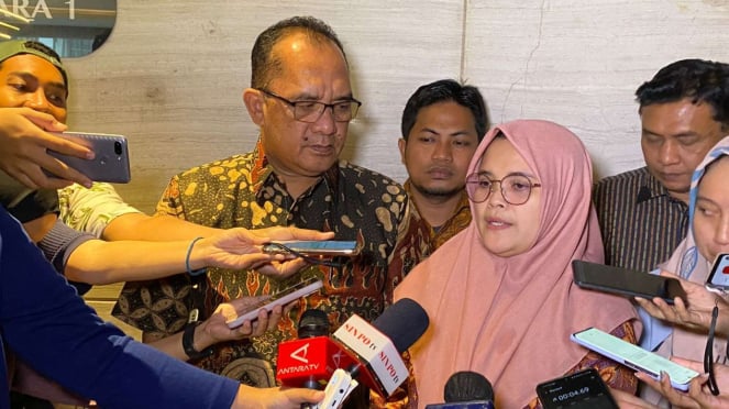 Komisioner Bawaslu Lolly Suhenty usai menghadiri acara Munggahan Pengawasan bertajuk Bincang-bincang Bawaslu dengan Partai Politik peserta Pemilu tahun 2024 di Jakarta, Sabtu, 18 Maret 2023.