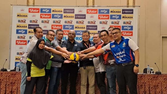 Konferensi pers grand final Proliga 2023